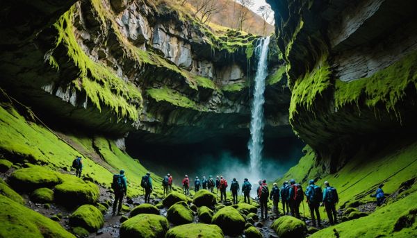 Explorer des grottes cachées lors d'un périple