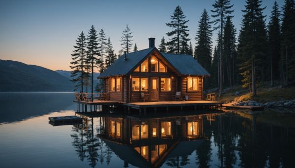 Immersion totale au cœur d'une cabane flottante