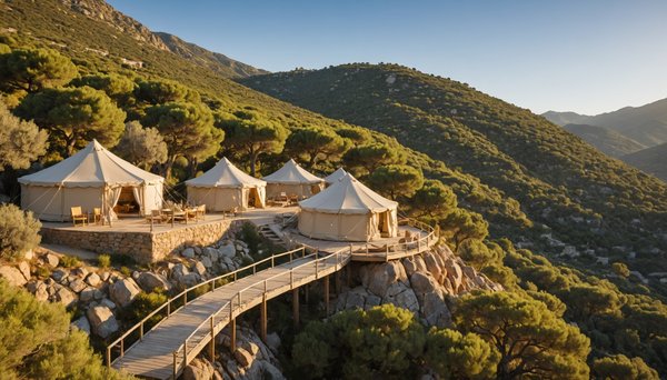Glamping près de Calvi en Corse : Camping Bella Vista
